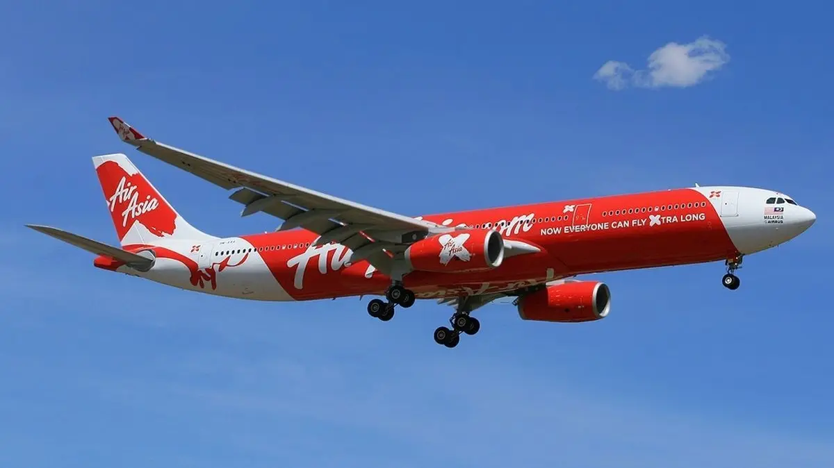 Ilustrasi pesawat AirAsia X.