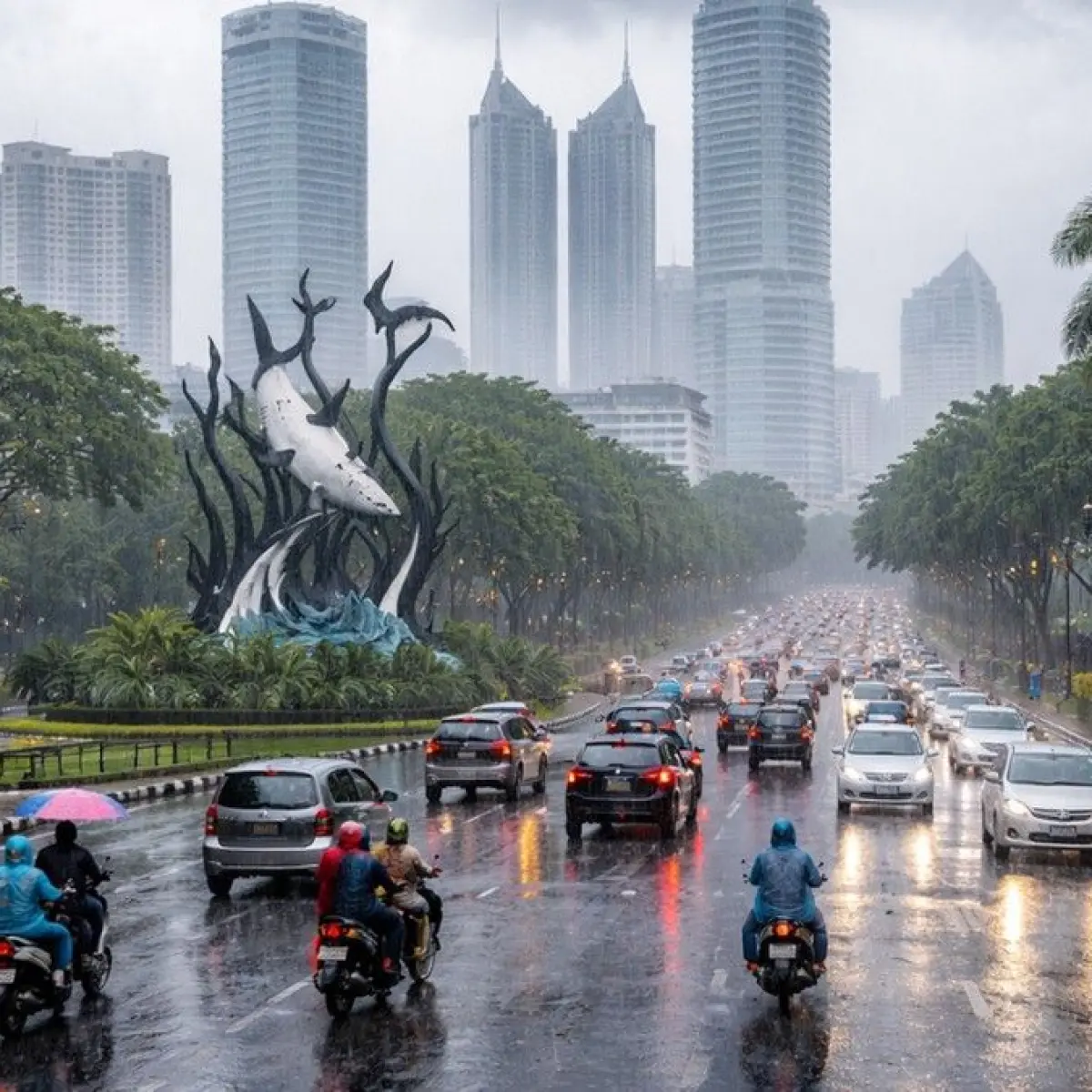 Analisis Cuaca Surabaya 24 Mei 2026: Potensi Hujan Ringan dan Pengaruh Kelembapan Tinggi bagi Warga