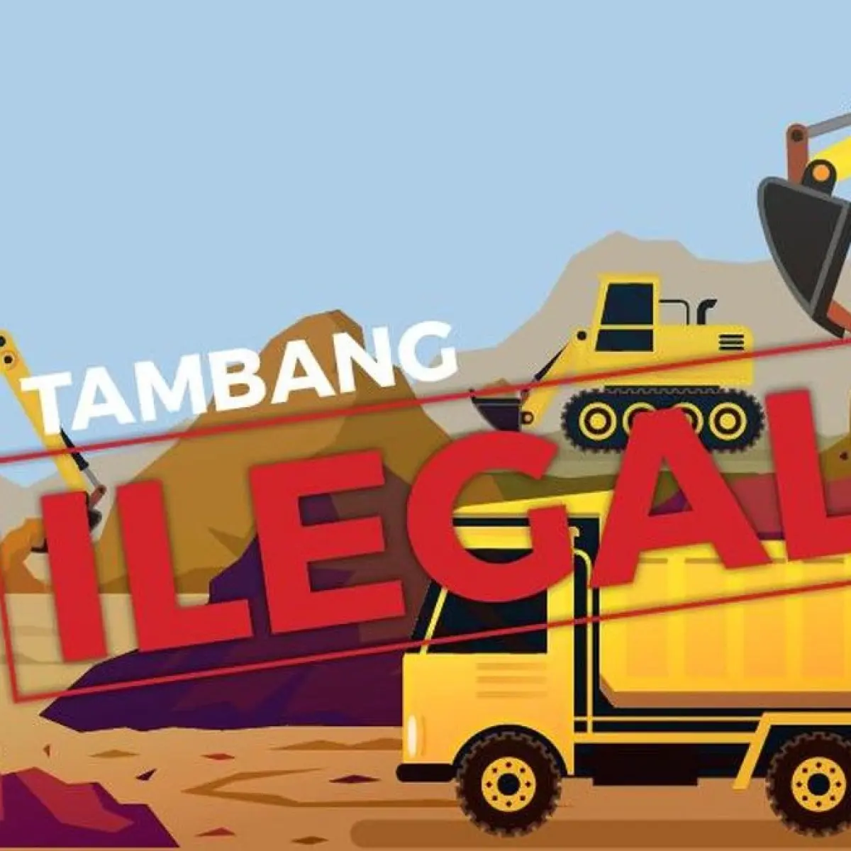Foto: Ilustrasi Tambang Ilegal (Mindra Purnomo/tim infografis detikcom)