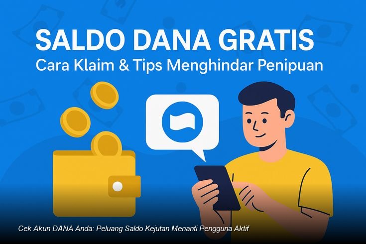 Tampilan notifikasi ponsel yang menunjukkan keberhasilan klaim Saldo DANA Kaget.