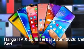 Tampilan elegan dari sebuah smartphone Xiaomi terbaru dengan bingkai ramping dan modul kamera menonjol, berlatar belakang studio minimalis berwarna abu-abu.
