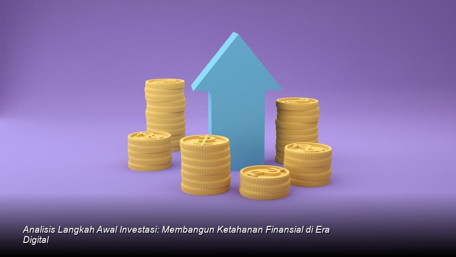 Grafik pertumbuhan ekonomi yang menanjak tajam di atas tumpukan koin emas yang tersusun rapi di atas meja kayu modern.