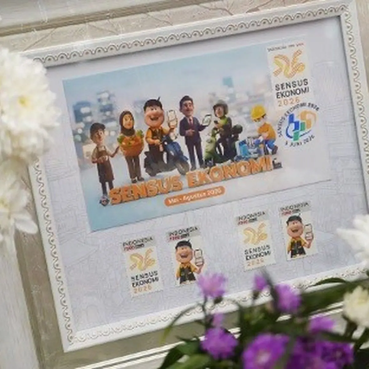 Filateli Jadi Simbol Sinergi BPS dan Pos Indonesia Dukung Kesuksesan Sensus Ekonomi 2026