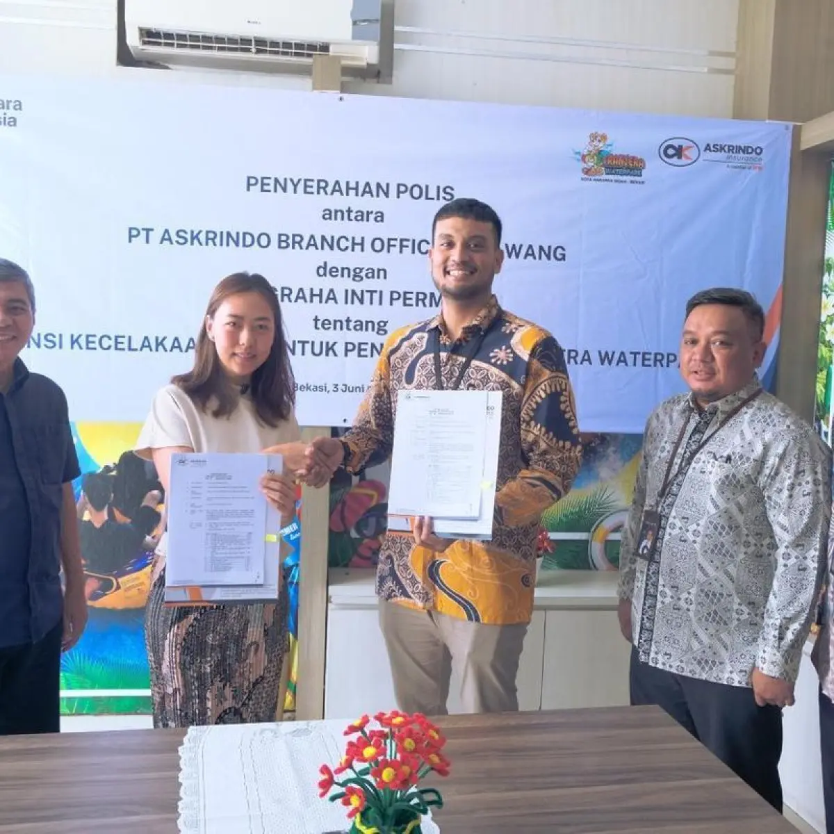 Askrindo Perkuat Jaminan Keselamatan Pengunjung Transera Waterpark Sambut Liburan Sekolah