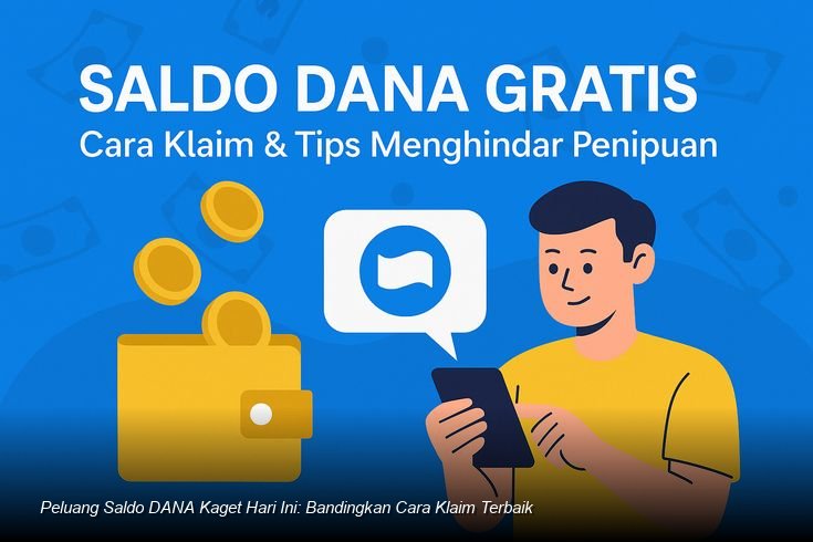 Tampilan notifikasi klaim saldo digital DANA Kaget yang muncul pada layar ponsel pintar.