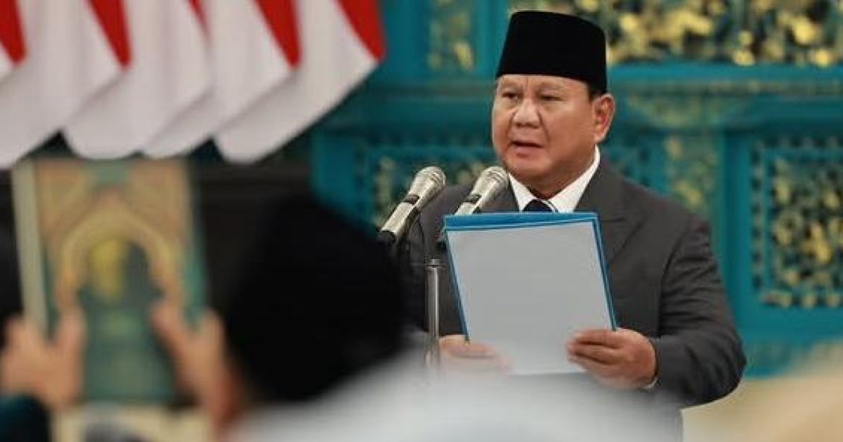 Presiden Prabowo. (Instagram @prabowo)